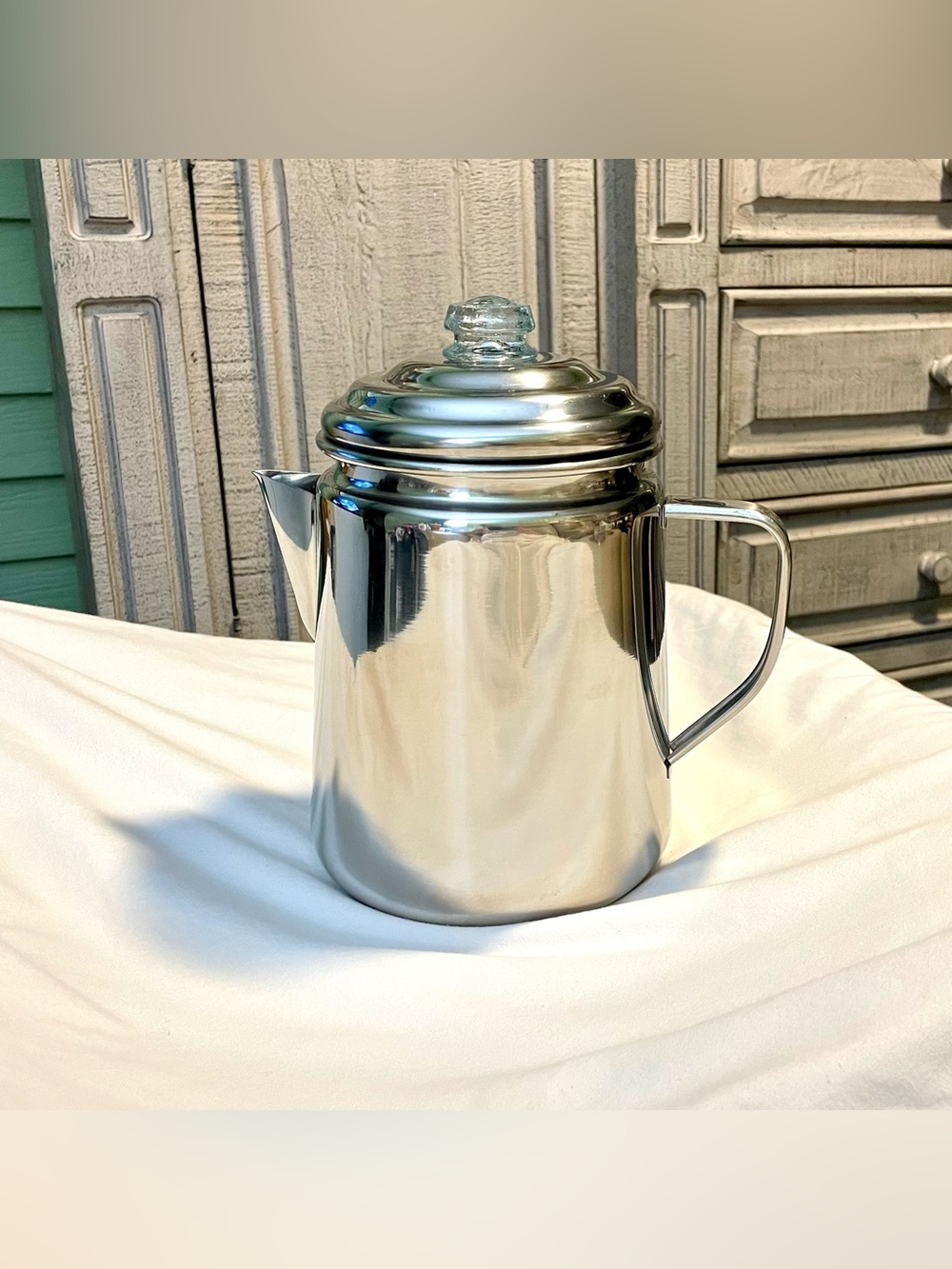 *NWOT* Coleman Stainless Steel 12 Cup Percolator - Durable/Outdoor/Coffee Maker